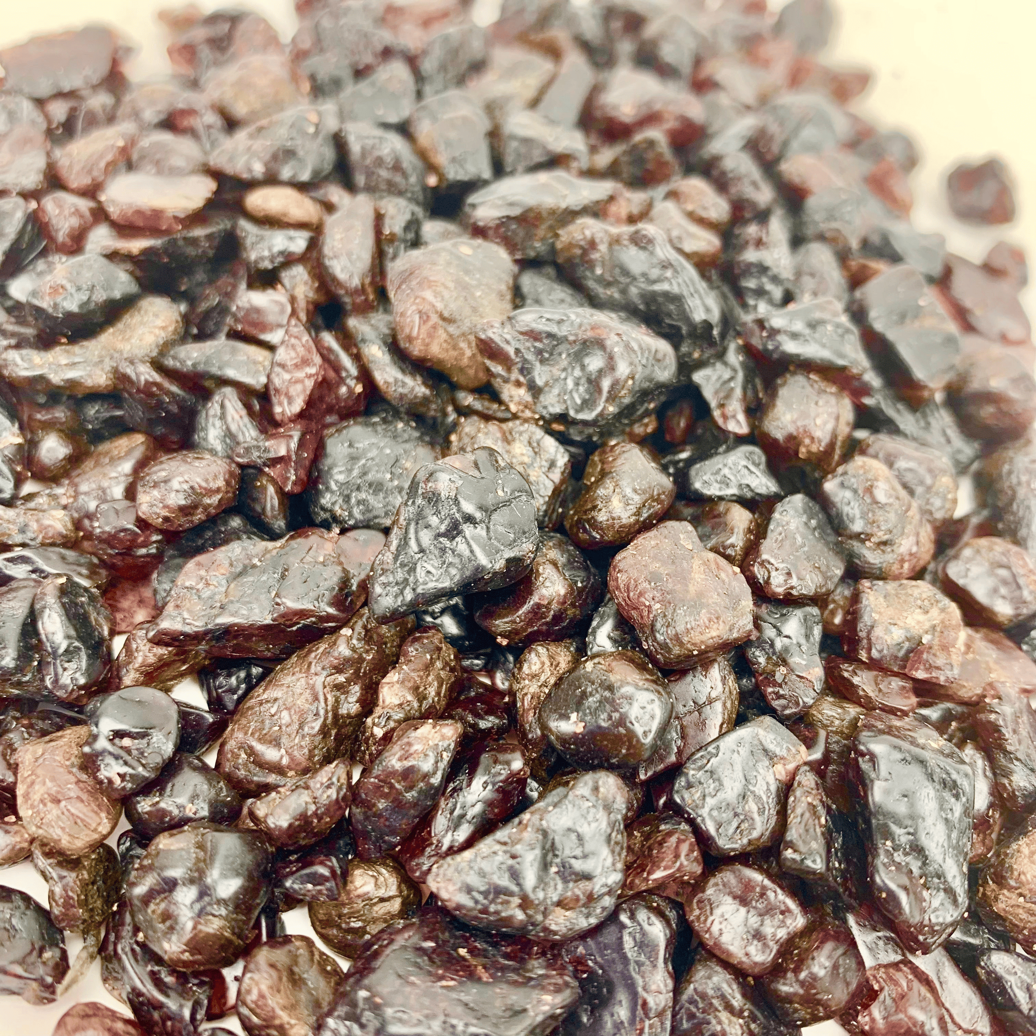 Garnet | Tumbled Chips | 5-7mm pieces | 1 lb bag | India Garnet | Tumbled Chips | 5-7mm pieces | 1 lb bag | India