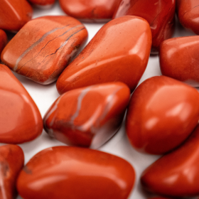Red & White Jasper | Tumbled | 30-40mm | South Africa