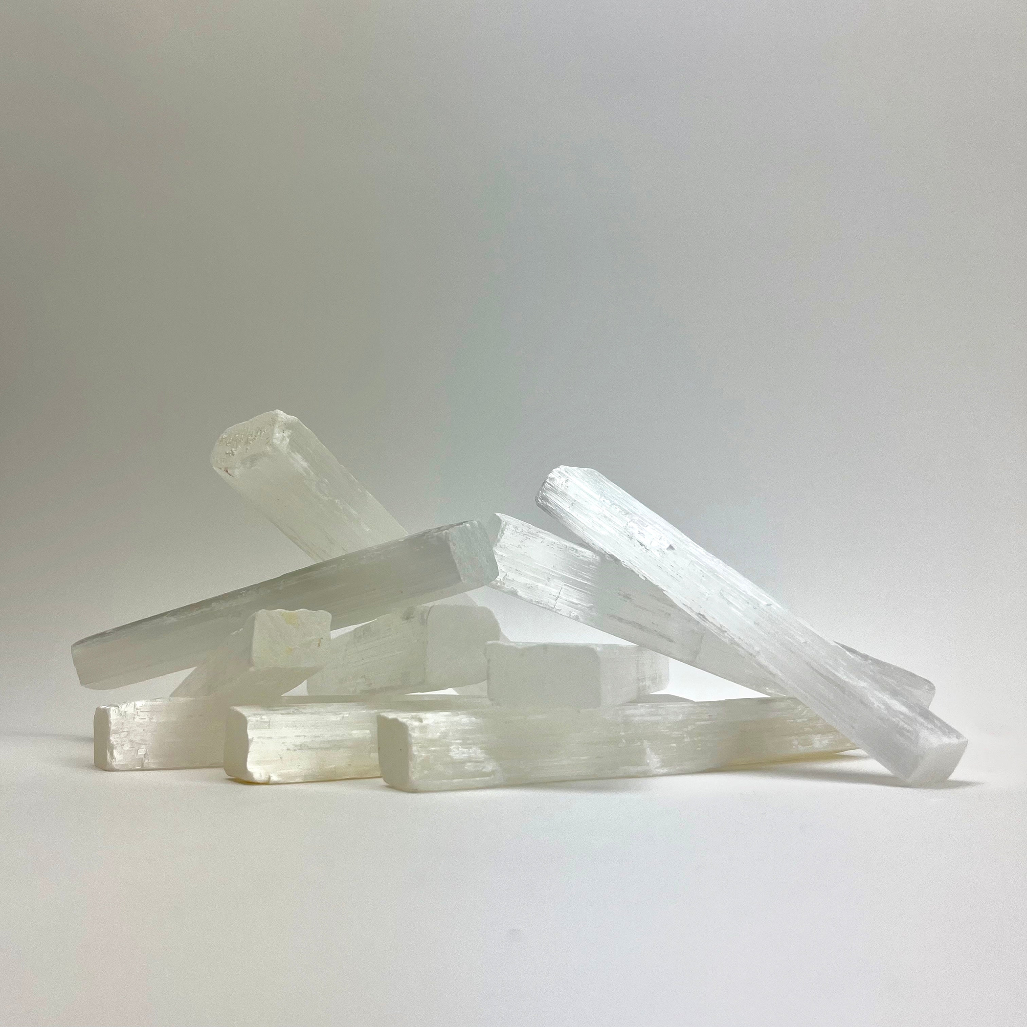 Selenite Sticks | Charging Wands | 15 cm | Morocco | BULK Case Lot Selenite Sticks | Charging Wands | 15 cm | Morocco | BULK Case Lot