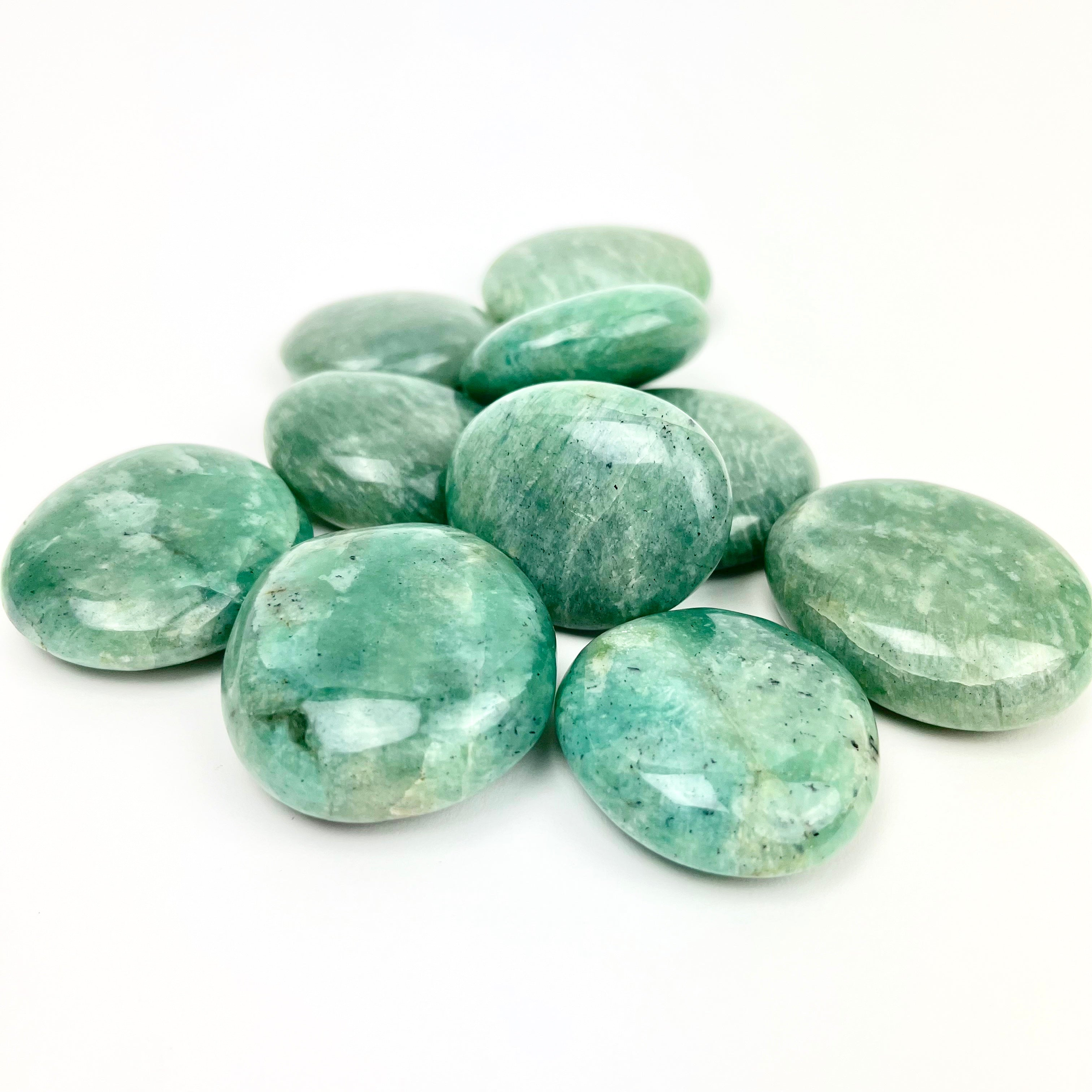 Amazonite | Palm Stones | 30-55mm | Madagascar Amazonite | Palm Stones | 30-55mm | Madagascar