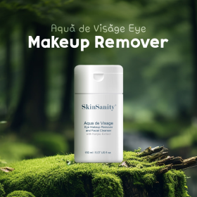 SkinSanity Aqua de Visage Eye Makeup Remover & Facial Cleanser  5 fl oz