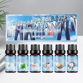 JUE FISH Scented Home Fragrance Essential Oil Set – 6 × 10 mL