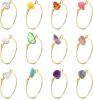 Spirit Shine: Chakra Healing Crystal Ring Set (12 Pack)