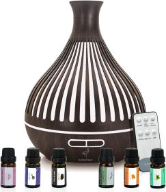 Transform Your Space with Smart Aromatherapy: Large Room Essential Oil Diffuser with Remote Control & Ambient Lighting