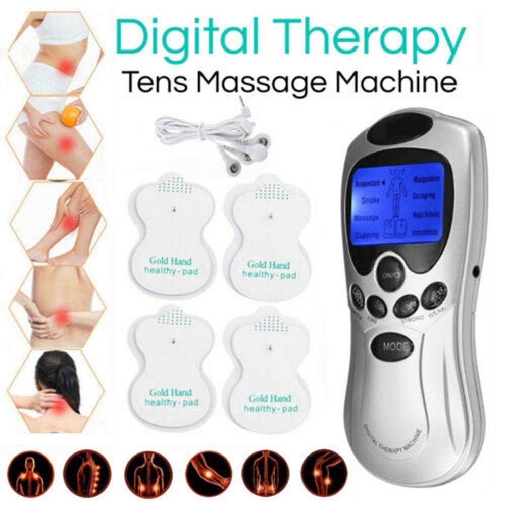Electric Tens Unit Machine Pulse Massager Muscle Stimulator Therapy Pain Relief Digital Massage Electric Meridian Full Body Mass Electric Tens Unit Machine Pulse Massager Muscle Stimulator Therapy Pain Relief Digital Massage Electric Meridian Full Body Mass