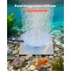 Pond Aerator Air Diffuser, 8 in Durable Silicone Lake Aeration Diffuser with Weighted Base