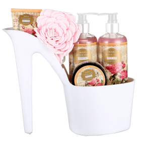 Radiant Rose Indulgence Body Wash and Bath Cleansers (Option: The Stunning Bath Gift Set, size: 1.4 Lb)