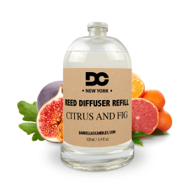 Daniella's Candles Reed Diffuser Refill Oils (Option: Citrus And Fig, size: 3.4 Oz)