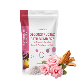 Sea Salt Fizzy Deconstructed Bath Bomb 14 oz Collection (Option: Rose & Sandalwood Oil)