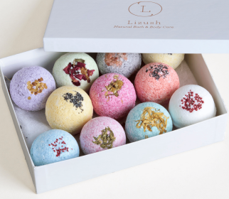 Lizush Aromatherapy Bath Bombs (Option: Variety Pack, size: 12 Count)