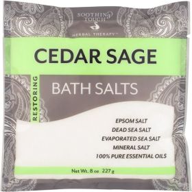 Soothing Touch Bath Salts Soak Collection (Option: Cedar Sage, size: 8 oz)