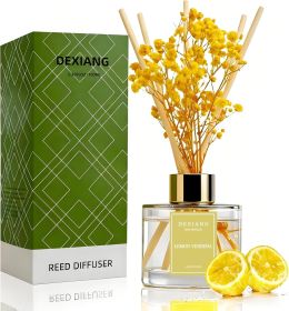 DEXIANG Reed Diffusers (Option: Lemon Verbena, size: 3.38 Fl Oz)