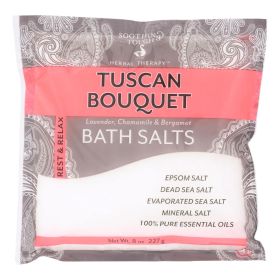 Soothing Touch Bath Salts Soak Collection (Option: Tuscan Bouquet, size: Case Of 6 × 8 Oz)